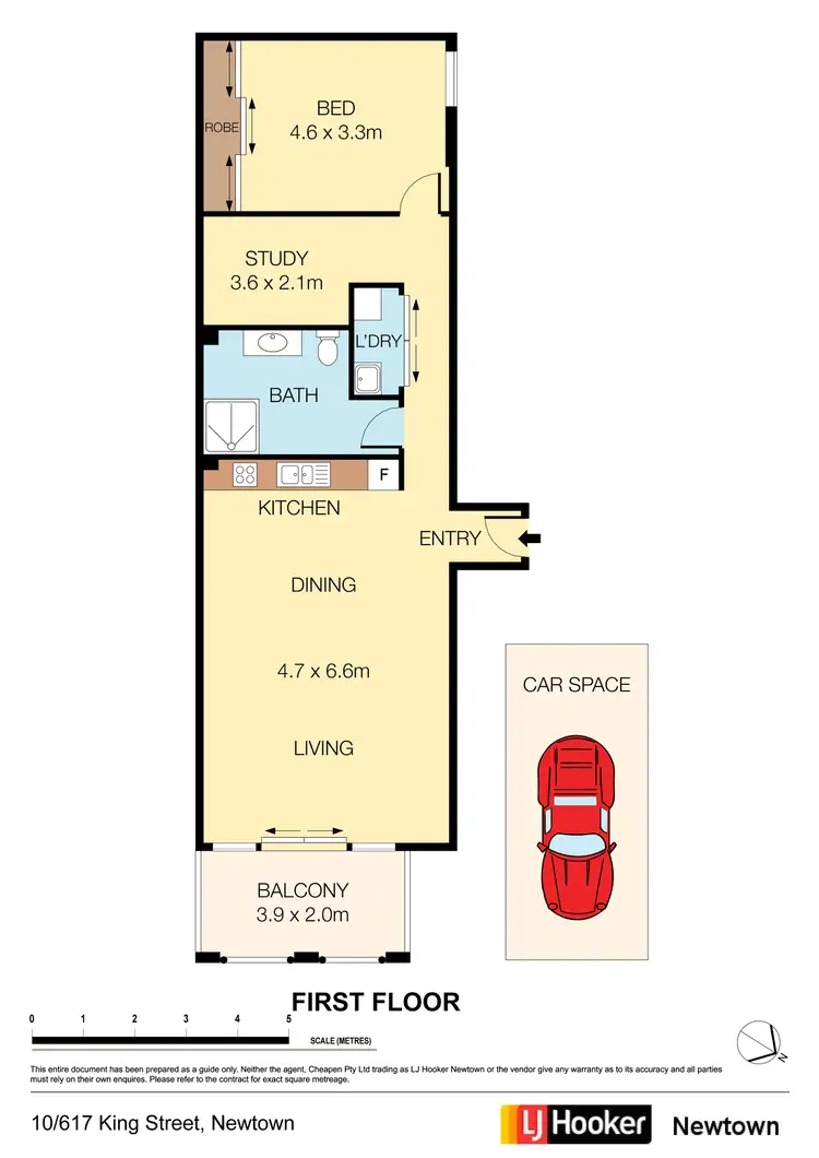 Floorplan of Homely apartment listing, 10/617-627 King Street, Newtown NSW 2042