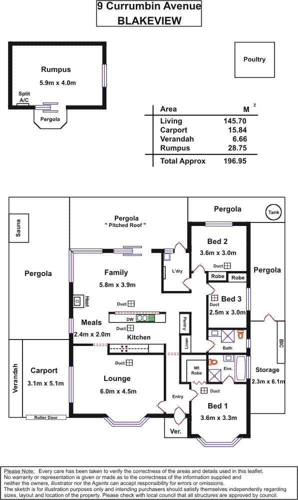 Floorplan of Homely house listing, 9 Currumbin Avenue, Blakeview SA 5114