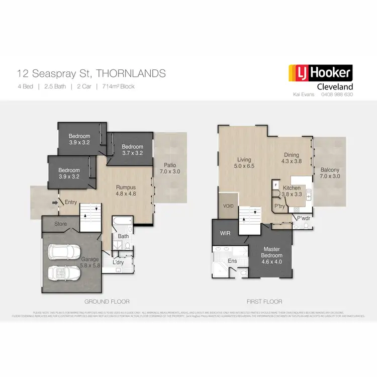 Floorplan of Homely house listing, 12 Seaspray Street, Thornlands QLD 4164