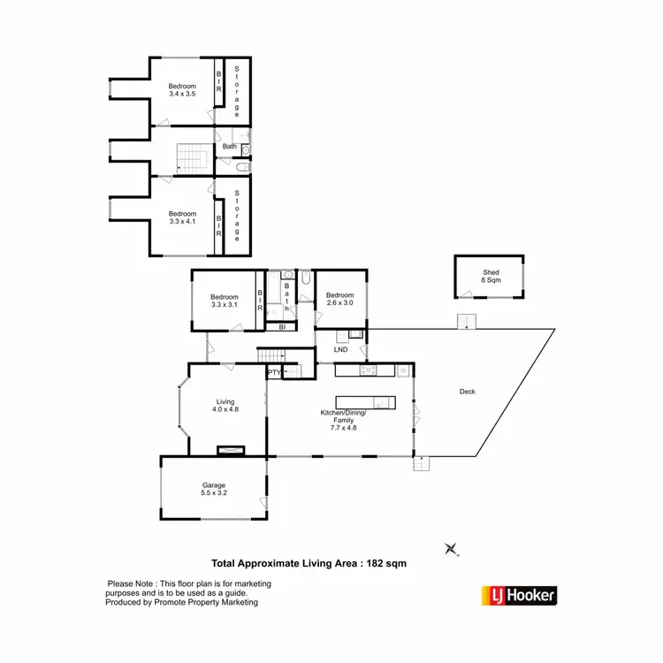 Floorplan of Homely house listing, 8 Baldwin Place, Lenah Valley TAS 7008