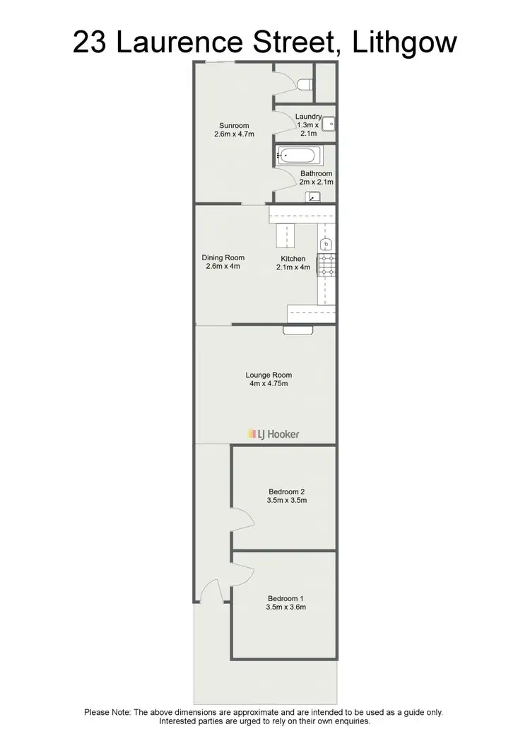 Floorplan of Homely house listing, 23 Laurence Street, Lithgow NSW 2790