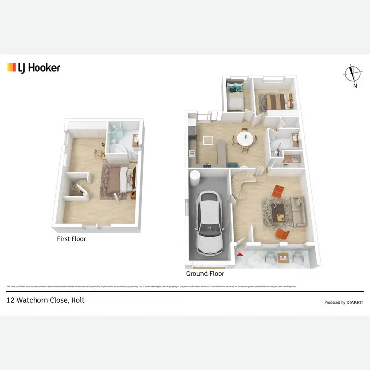 Floorplan of Homely house listing, 12 Watchorn Close, Holt ACT 2615