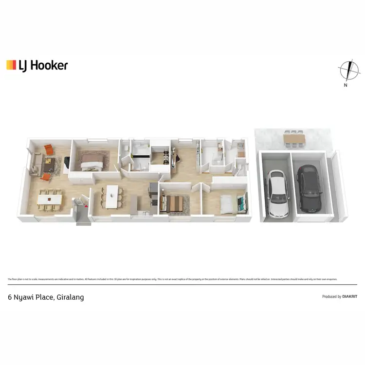 Floorplan of Homely house listing, 6 Nyawi Place, Giralang ACT 2617