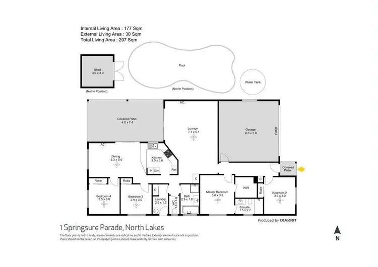 Floorplan of Homely house listing, 1 Springsure Parade, North Lakes QLD 4509