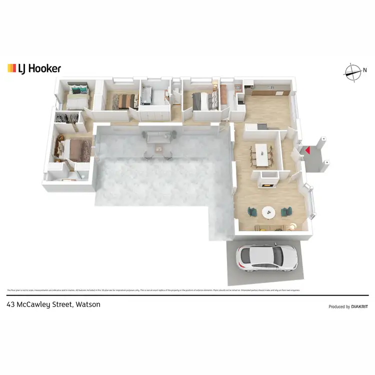 Floorplan of Homely house listing, 43 Mccawley Street, Watson ACT 2602