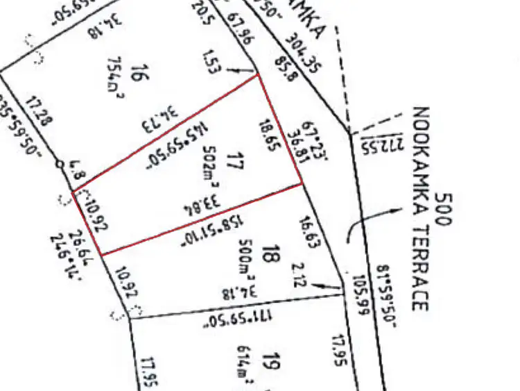 Floorplan of Homely land listing, 198 Nookamka Terrace, Barmera SA 5345