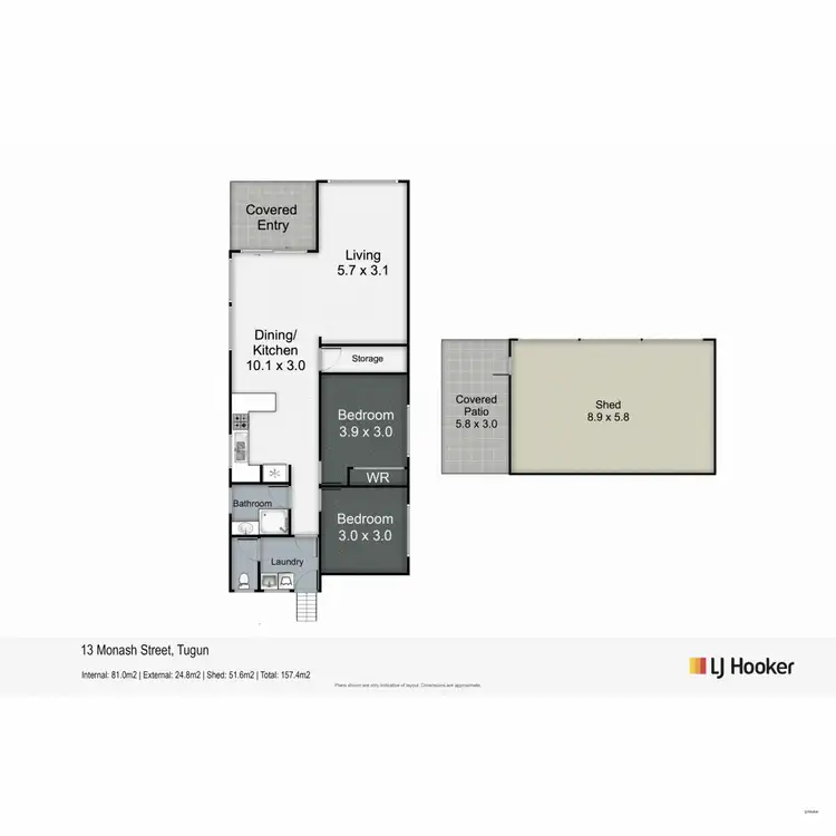 Floorplan of Homely house listing, 13 Monash Street, Tugun QLD 4224