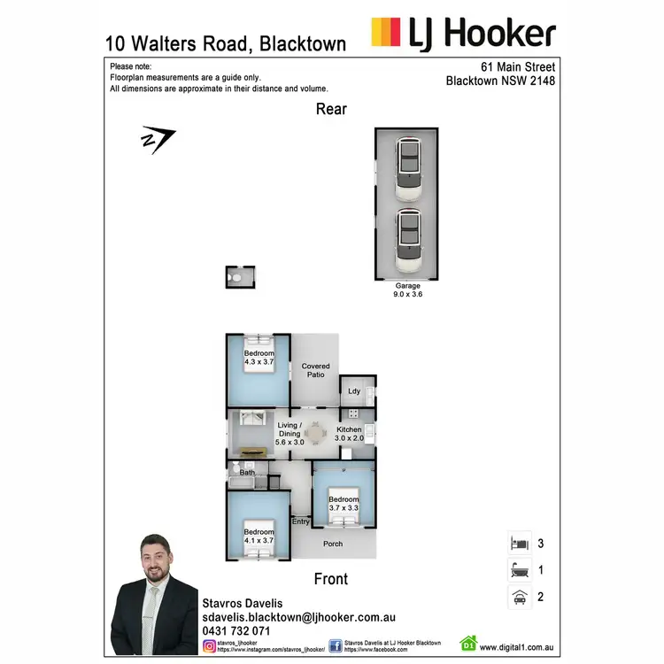 Floorplan of Homely house listing, 10 Walters Road, Blacktown NSW 2148