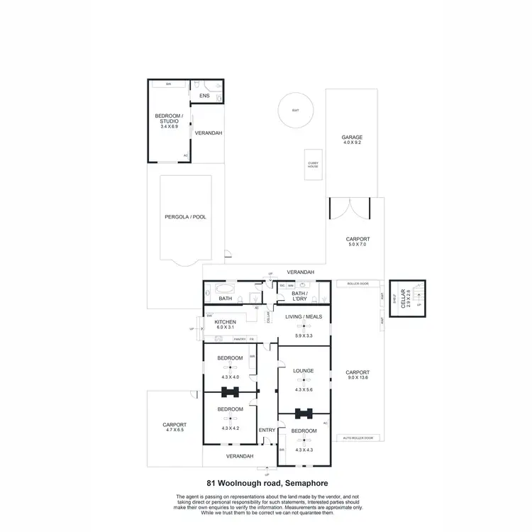 Floorplan of Homely house listing, 81 Woolnough Road, Semaphore SA 5019