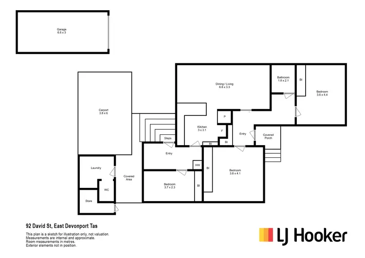 Floorplan of Homely house listing, 92 David Street, East Devonport TAS 7310