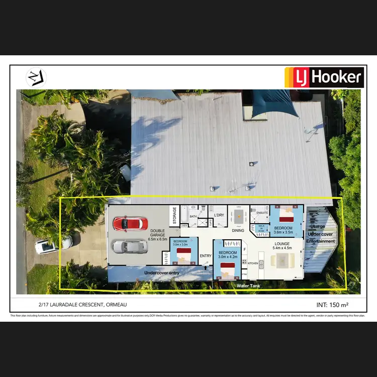 Floorplan of Homely semi-detached listing, 2/17 Lauradale Crescent, Ormeau QLD 4208