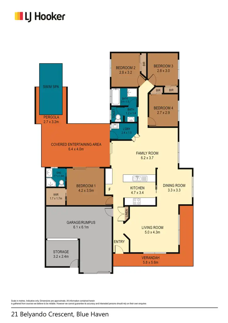 Floorplan of Homely house listing, 21 Belyando Crescent, Blue Haven NSW 2262