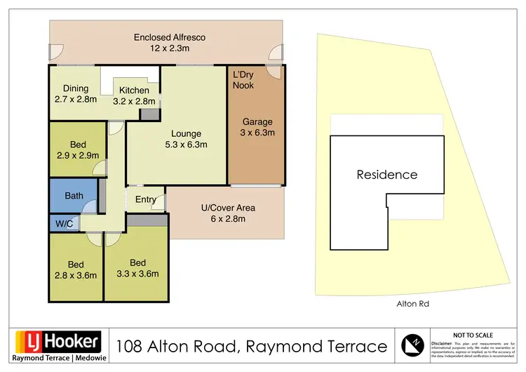 Floorplan of Homely house listing, 108 Alton Road, Raymond Terrace NSW 2324