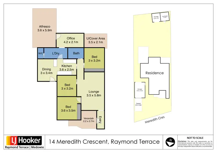 Floorplan of Homely house listing, 14 Meredith Crescent, Raymond Terrace NSW 2324