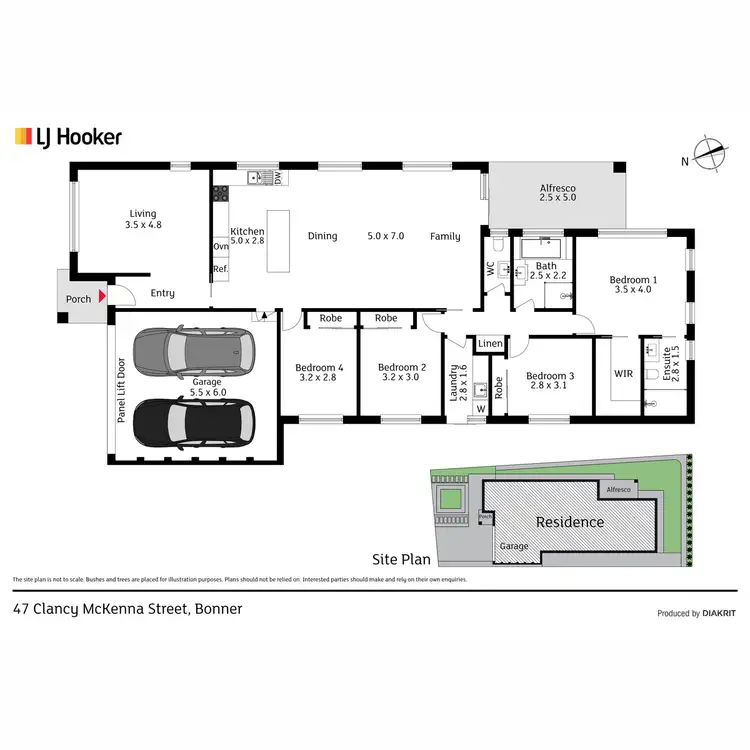 Floorplan of Homely house listing, 47 Clancy McKenna Crescent, Bonner ACT 2914