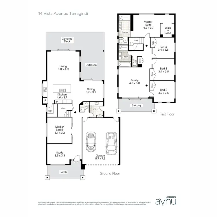 Floorplan of Homely house listing, 14 Vista Avenue, Tarragindi QLD 4121