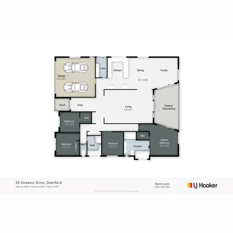 Floorplan of Homely house listing, 35 Oceanis Drive, Oxenford QLD 4210
