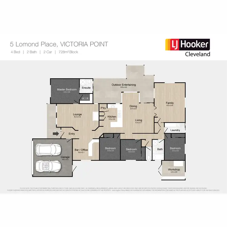 Floorplan of Homely house listing, 5 Lomond Place, Victoria Point QLD 4165