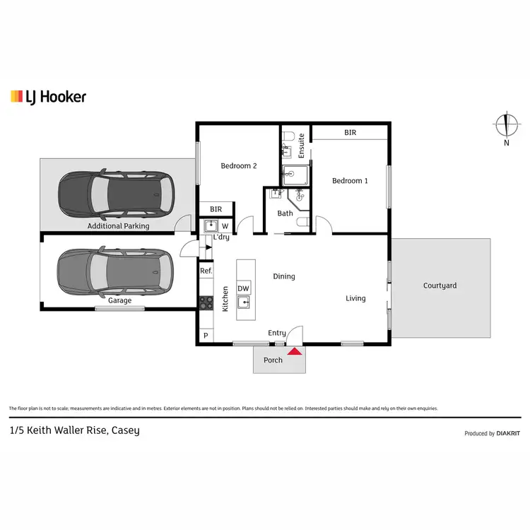 Floorplan of Homely townhouse listing, 1/5 Keith Waller Rise, Casey ACT 2913