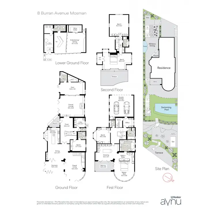 Floorplan of Homely house listing, 8 Burran Avenue, Mosman NSW 2088