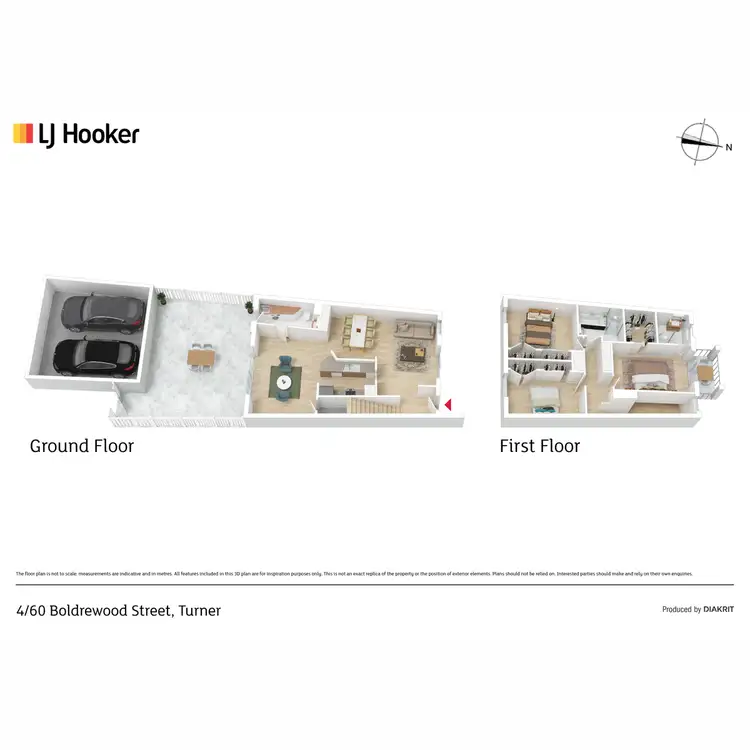 Floorplan of Homely townhouse listing, 4/60 Boldrewood Street, Turner ACT 2612