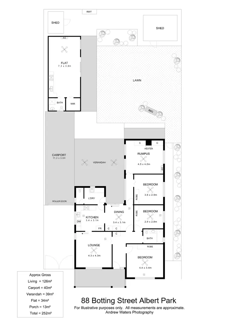 Floorplan of Homely house listing, 88 Botting Street, Albert Park SA 5014