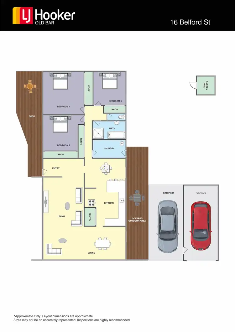 Floorplan of Homely house listing, 16 Belford Street, Old Bar NSW 2430