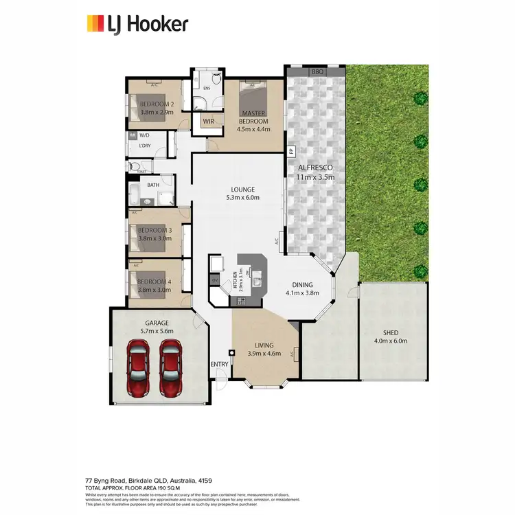 Floorplan of Homely house listing, 77 Byng Road, Birkdale QLD 4159