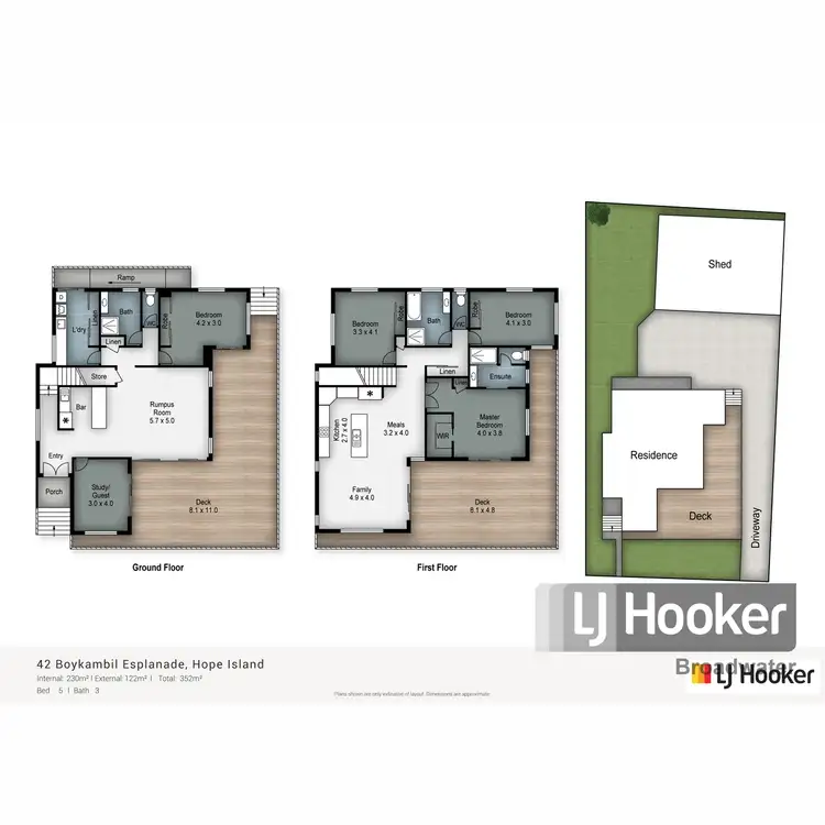 Floorplan of Homely house listing, 42 Boykambil Esplanade, Hope Island QLD 4212