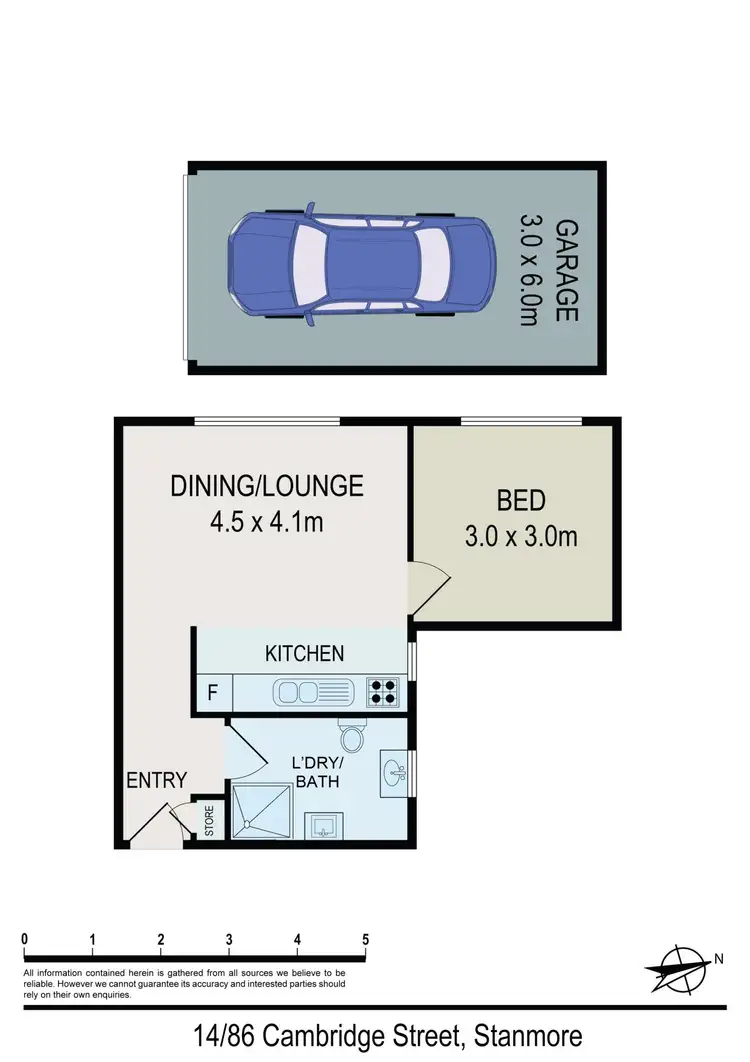 Floorplan of Homely unit listing, 14/86 Cambridge Street, Stanmore NSW 2048
