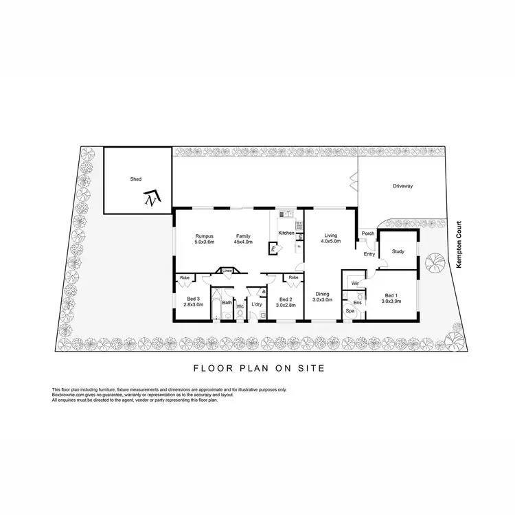 Floorplan of Homely house listing, 5 Kempton Court, Seabrook VIC 3028