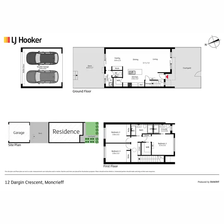 Floorplan of Homely house listing, 12 Dargin Crescent, Moncrieff ACT 2914