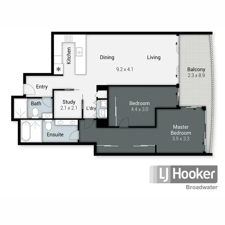 Floorplan of Homely apartment listing, 4708/5 Harbour Side Court, Biggera Waters QLD 4216