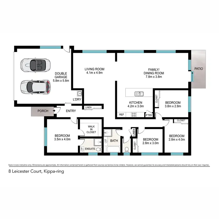 Floorplan of Homely house listing, 8 Leicester Court, Kippa-ring QLD 4021
