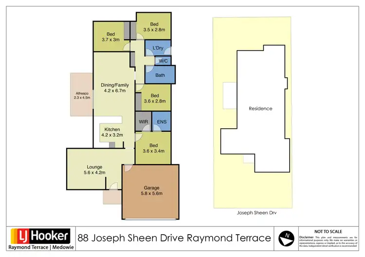 Floorplan of Homely house listing, 88 Joseph Sheen Drive, Raymond Terrace NSW 2324