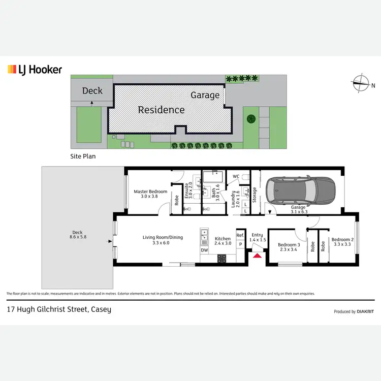Floorplan of Homely house listing, 17 Hugh Gilchrist Street, Casey ACT 2913