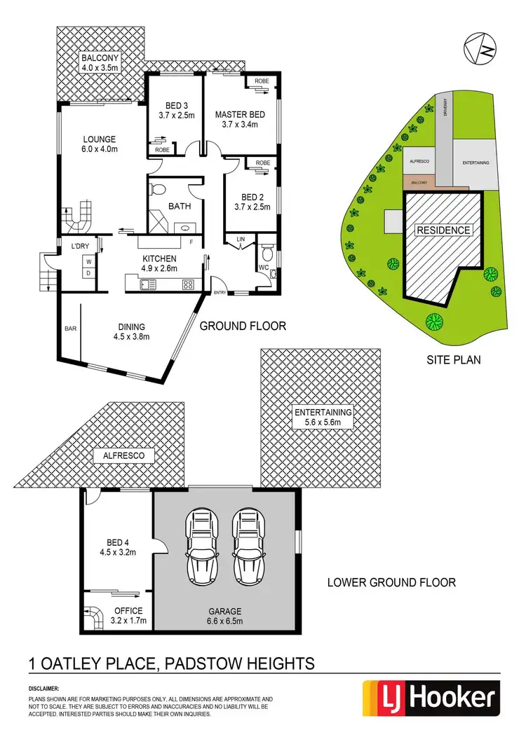 Floorplan of Homely house listing, 1 Oatley Place, Padstow Heights NSW 2211