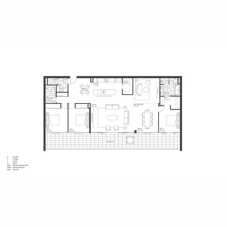 Floorplan of Homely apartment listing, The Griffi 44 Constitution Avenue, Parkes ACT 2600