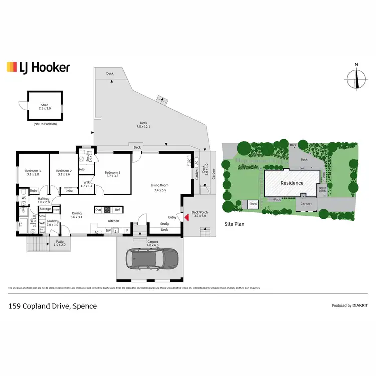 Floorplan of Homely house listing, 159 Copland Drive, Spence ACT 2615