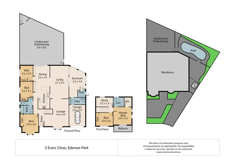 Floorplan of Homely house listing, 3 Evers Close, Edensor Park NSW 2176