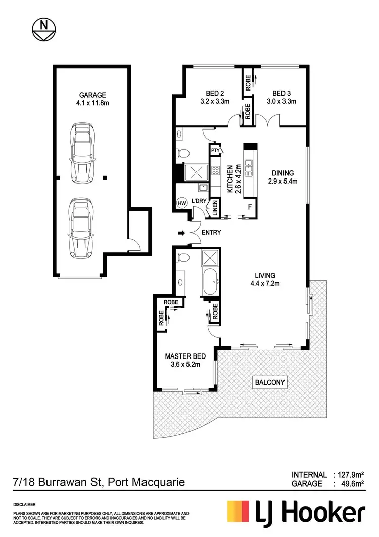 Floorplan of Homely apartment listing, 7/18-20 Burrawan Street, Port Macquarie NSW 2444