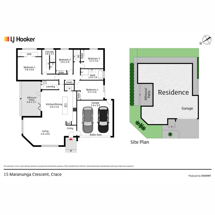 Floorplan of Homely house listing, 15 Maranunga Crescent, Crace ACT 2911