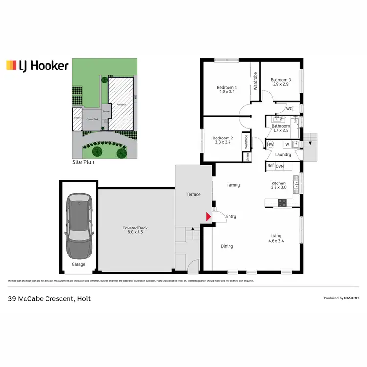 Floorplan of Homely house listing, 39 McCabe Crescent, Holt ACT 2615