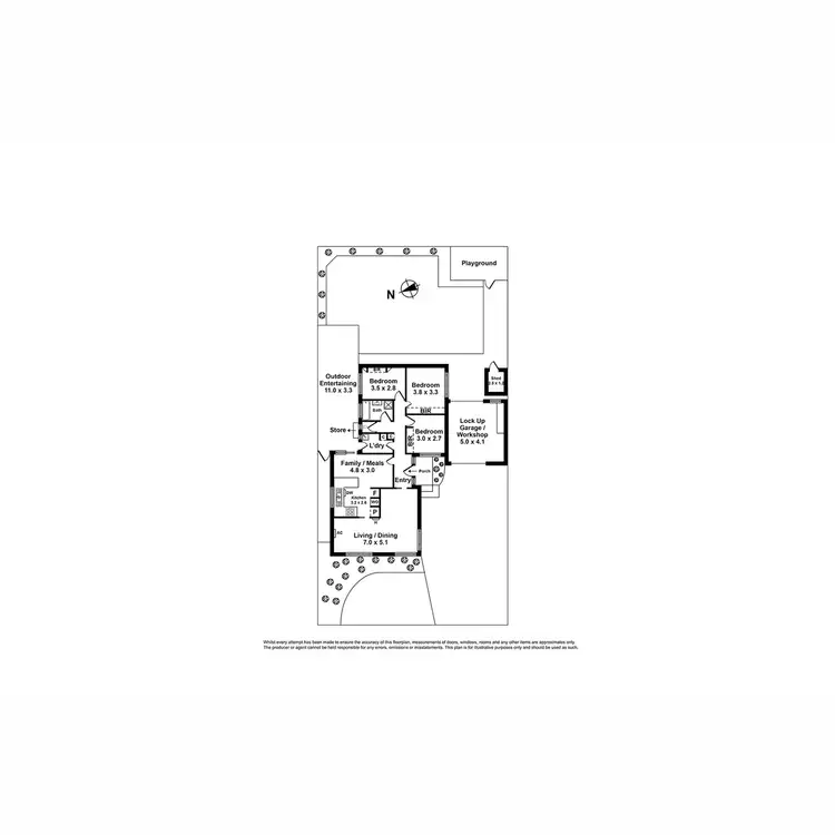 Floorplan of Homely house listing, 3 Carole Court, Seabrook VIC 3028