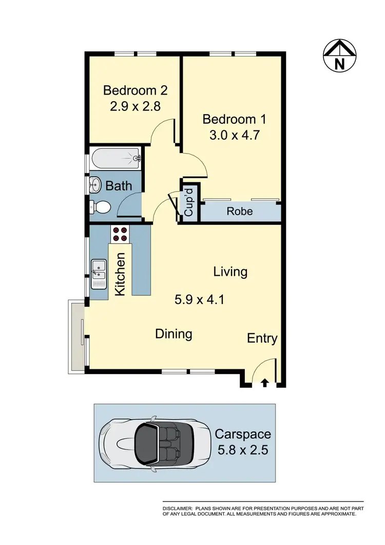 Floorplan of Homely apartment listing, 2/38 Brittain Crescent, Hillsdale NSW 2036