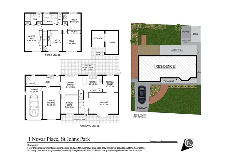 Floorplan of Homely house listing, 1 Novar Place, St Johns Park NSW 2176