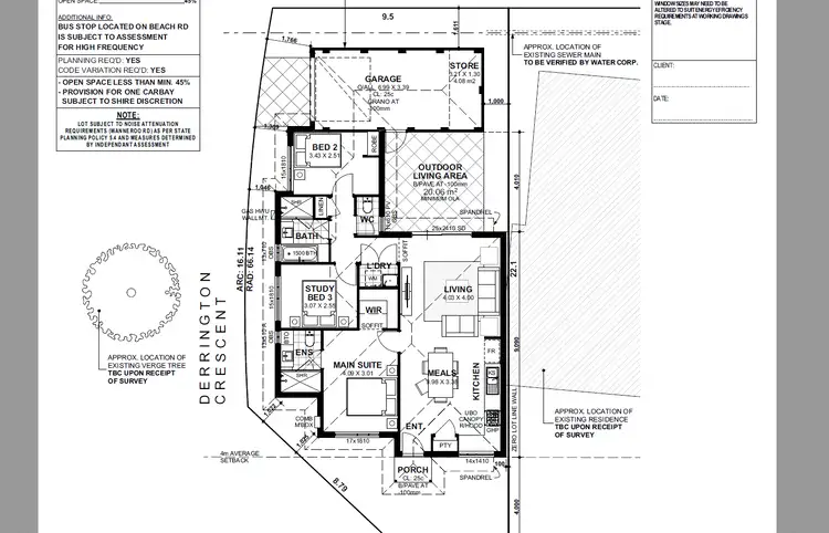 Floorplan of Homely land listing, 16 Derrington Cr, Balga WA 6061