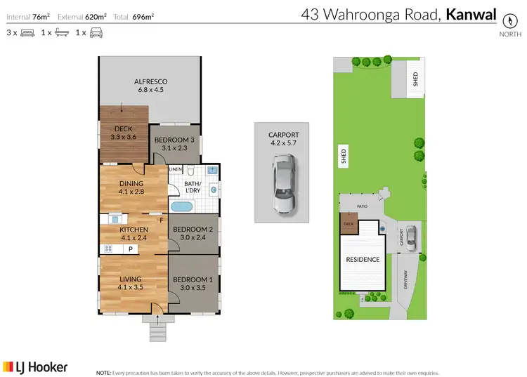 Floorplan of Homely house listing, 43 Wahroonga Road, Kanwal NSW 2259