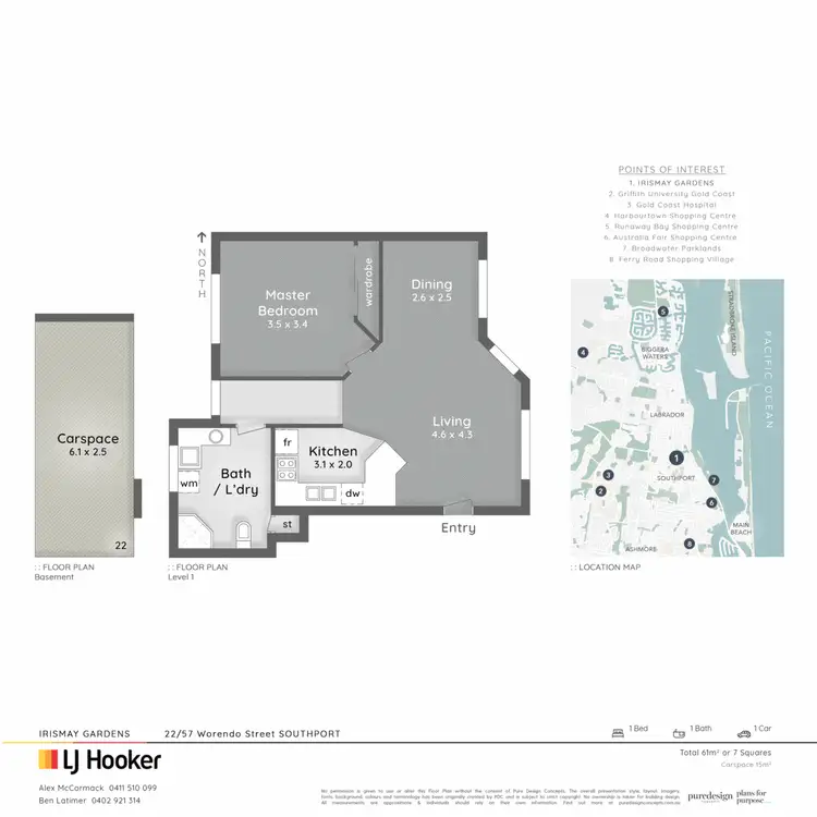 Floorplan of Homely apartment listing, 22/57 Worendo Street, Southport QLD 4215