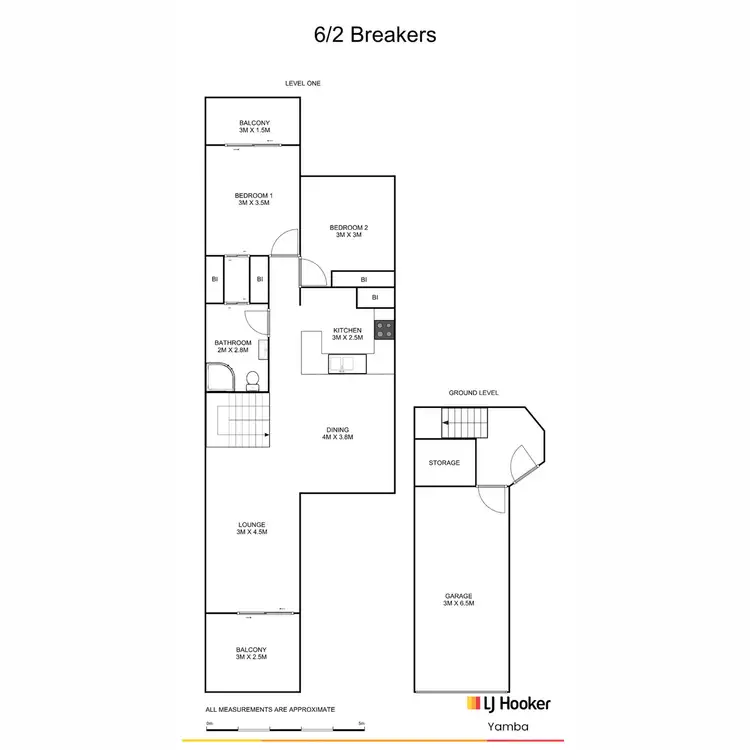 Floorplan of Homely apartment listing, Breakers B 18-19 Pacific Parade, Yamba NSW 2464